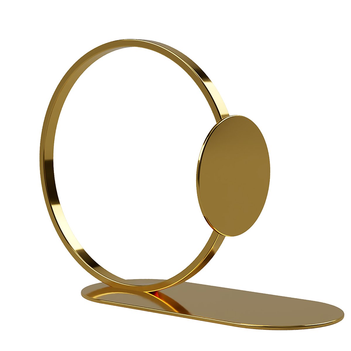 Cooee Design Book Ring bokstöd 15 cm Mässing | Skandinavisk Design | Dekorationsdetaljer | Guldfärgad