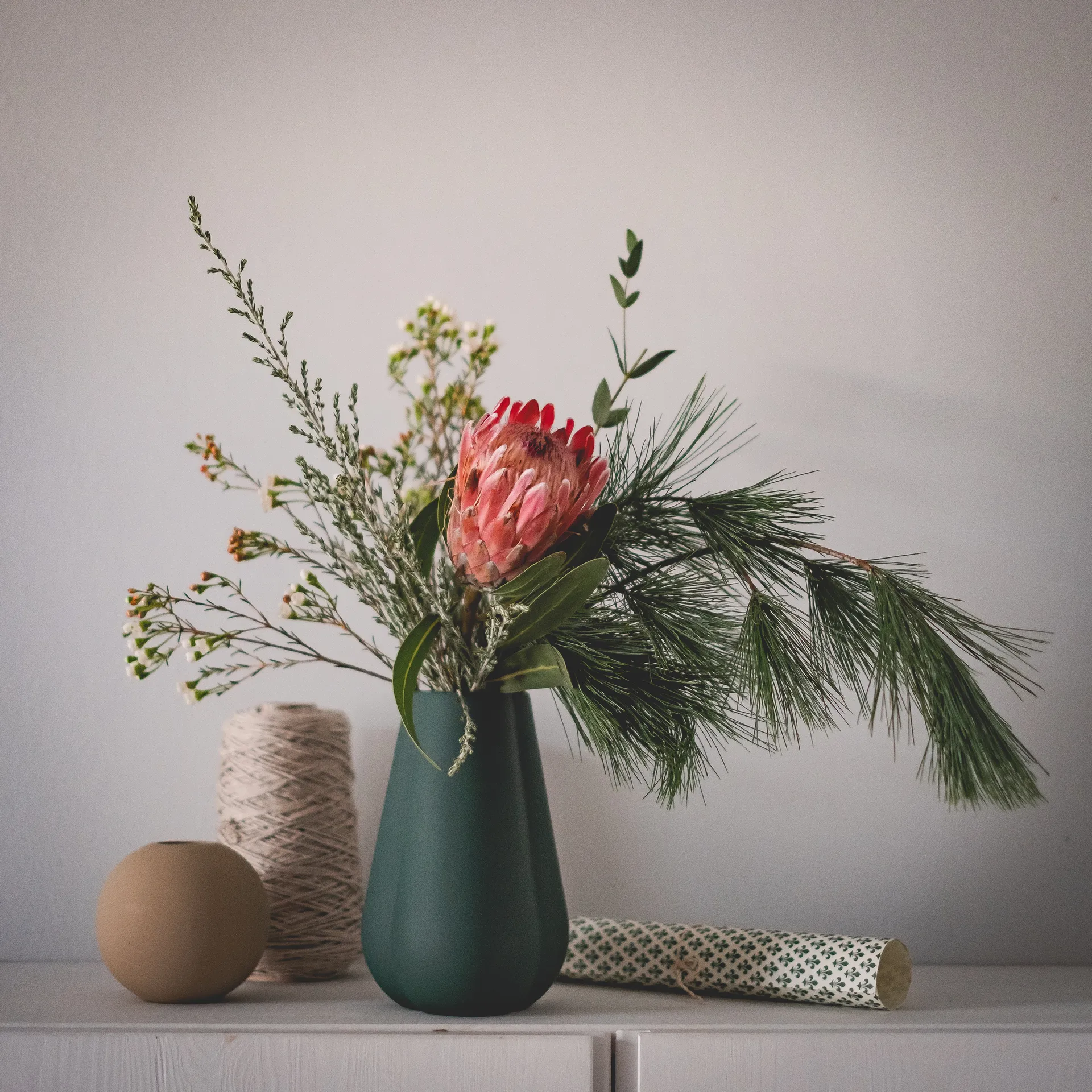 Clover vas 25 cm, Dark green Cooee Design