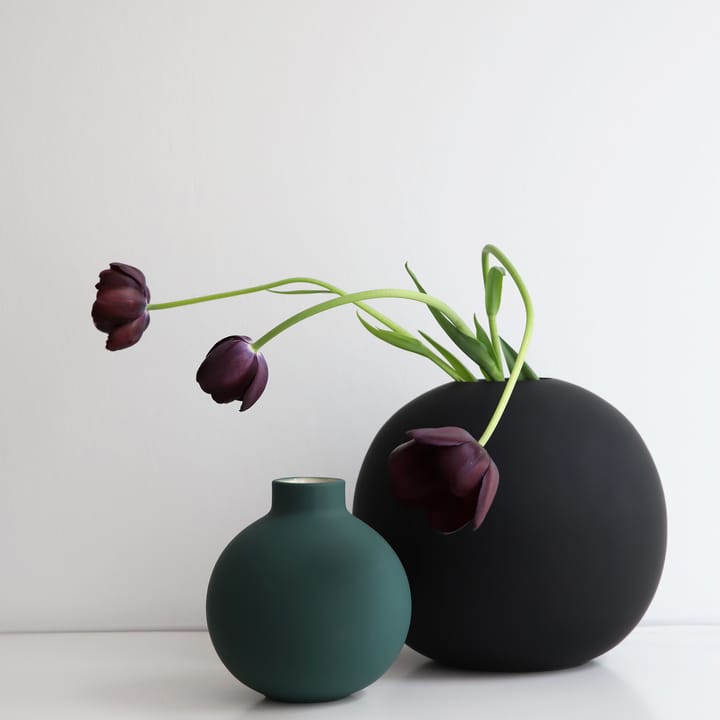 Collar vas 12 cm, dark green Cooee Design