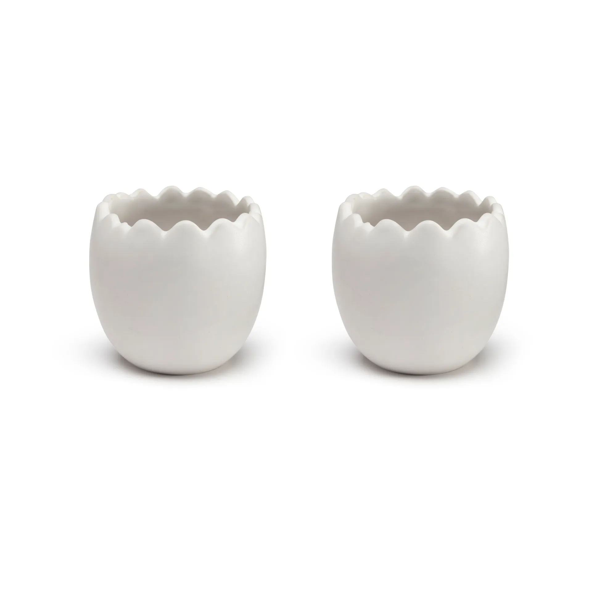 Cooee äggkopp 2-pack, White Cooee Design