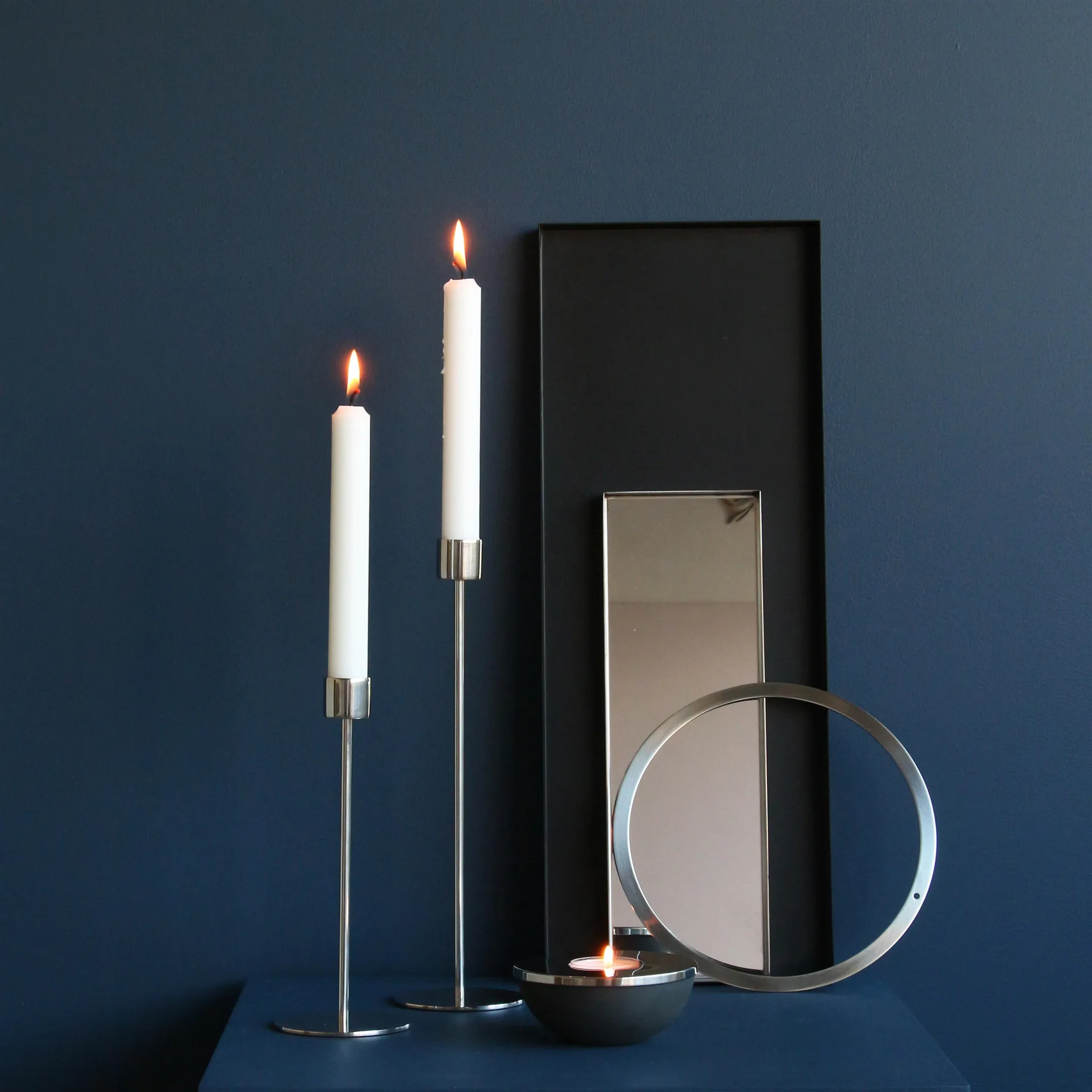 Cooee ljusstake 21 cm, stainless steel Cooee Design