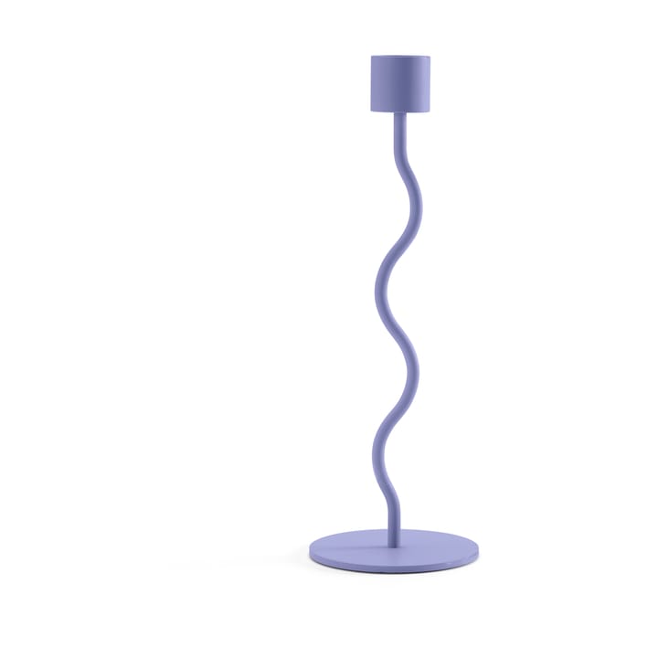Curved ljusstake 23 cm - Mauve - Cooee Design