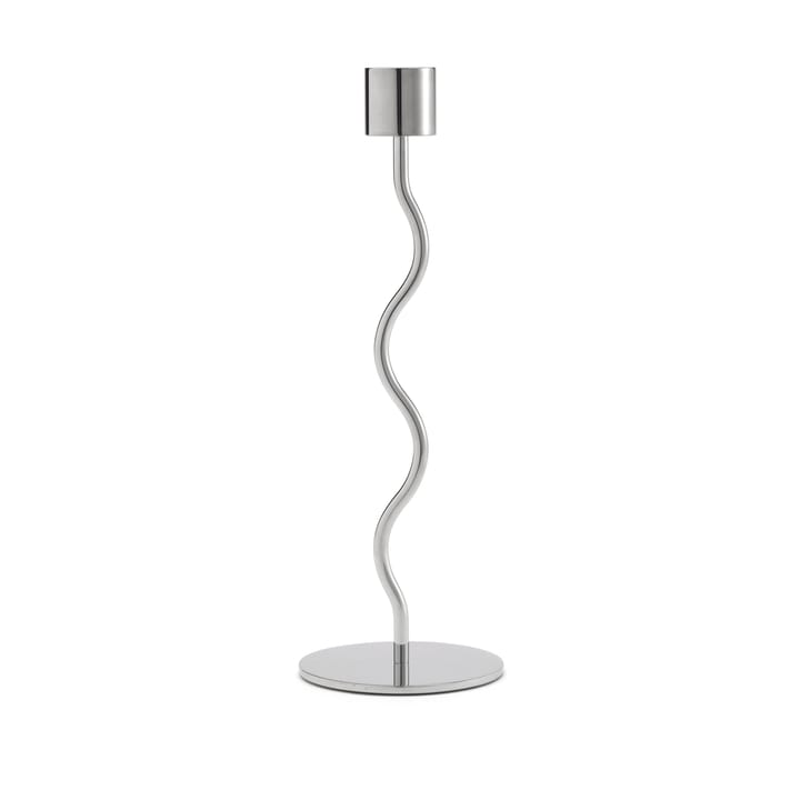 Curved ljusstake 23 cm - Stainless Steel - Cooee Design