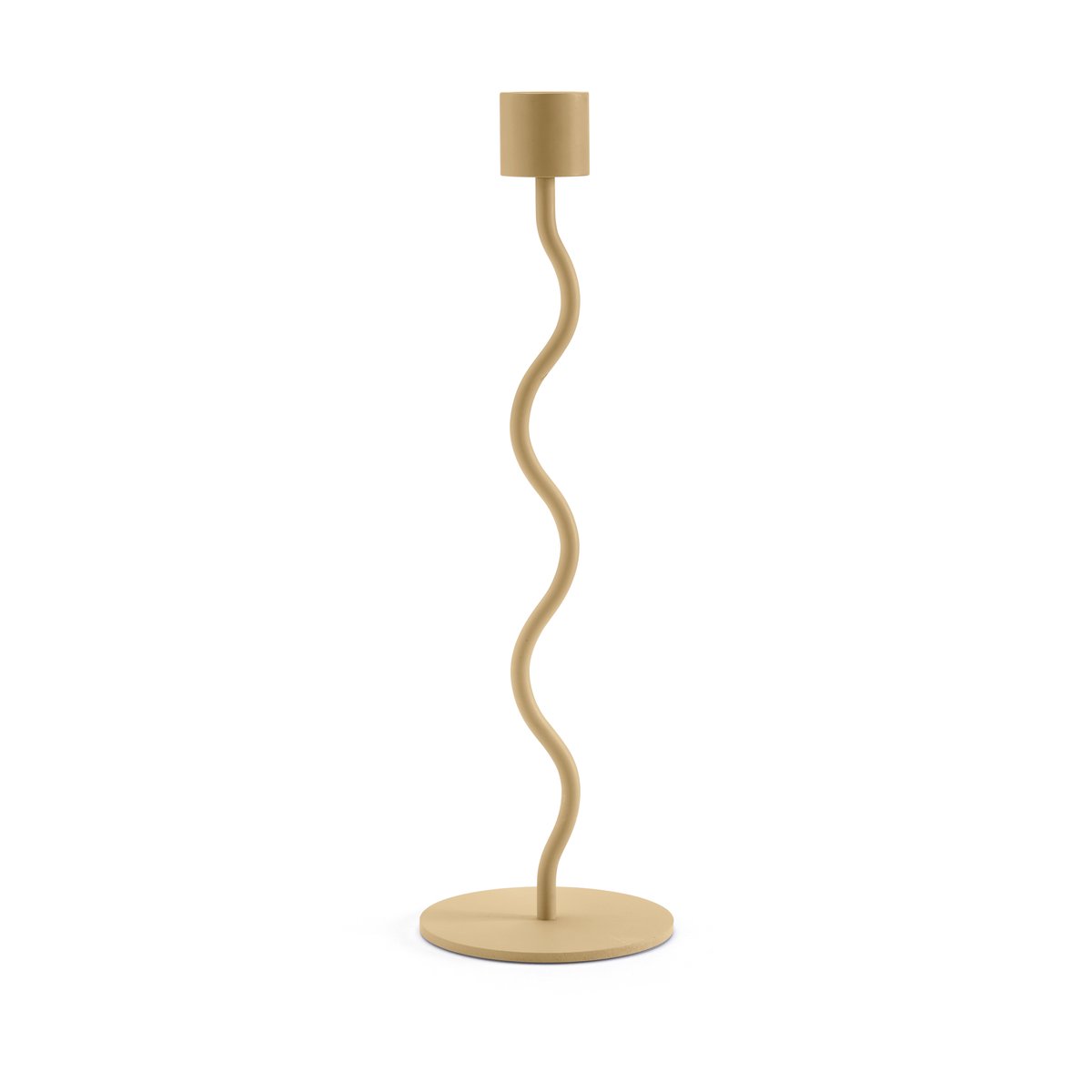 Cooee Design Curved ljusstake 26 cm Peanut | Skandinavisk Design | Ljusstakar | Beige