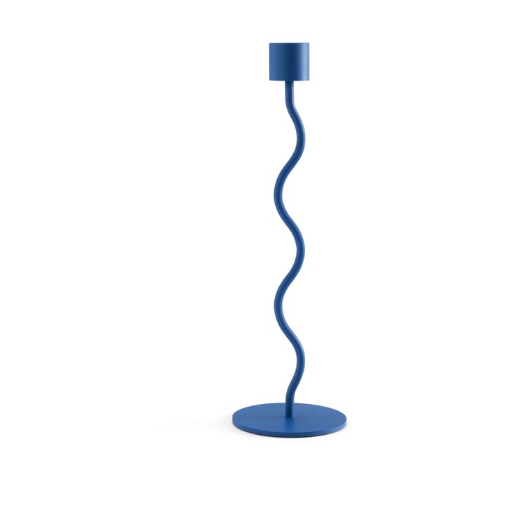 Curved ljusstake 26 cm - Royal blue - Cooee Design