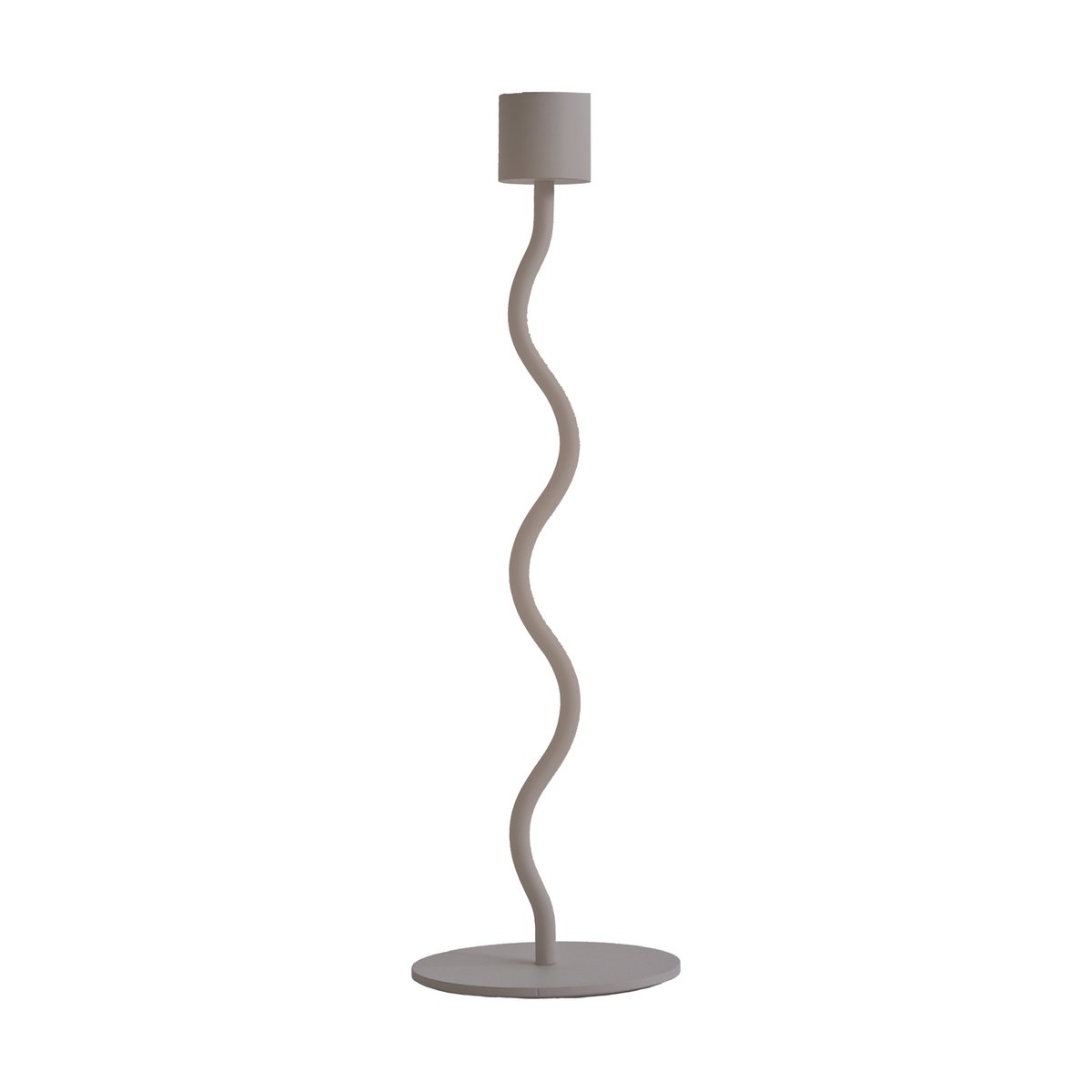 Cooee Design Curved ljusstake 26 cm Taupe | Skandinavisk Design | Ljusstakar | Grå