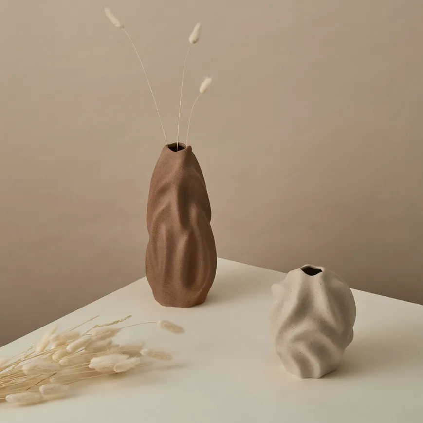 Drift vas 30 cm, Walnut Cooee Design