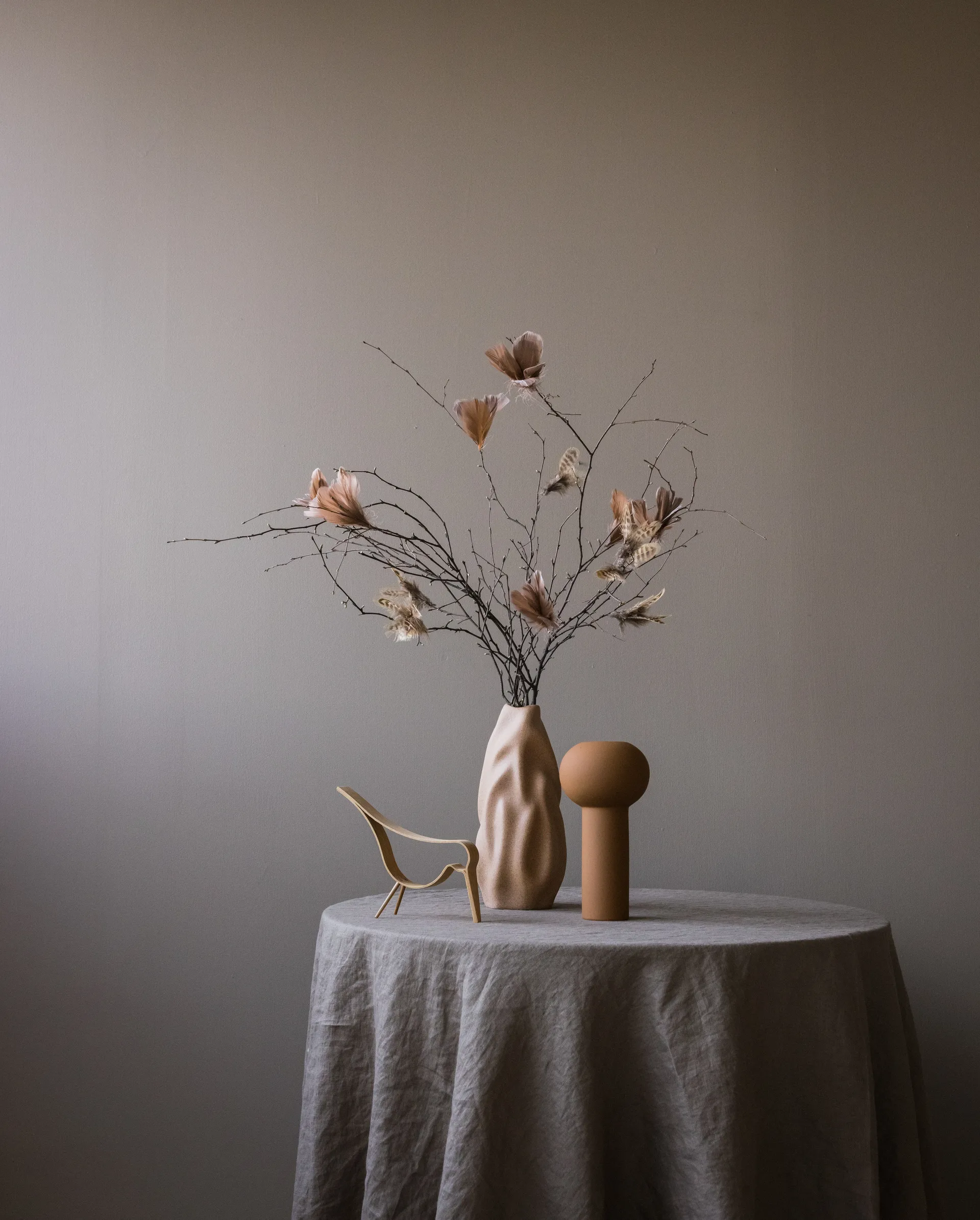 Drift vas 30 cm, Walnut Cooee Design