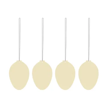 Easter Deco ägg påskdekoration 4-pack - Light yellow - Cooee Design