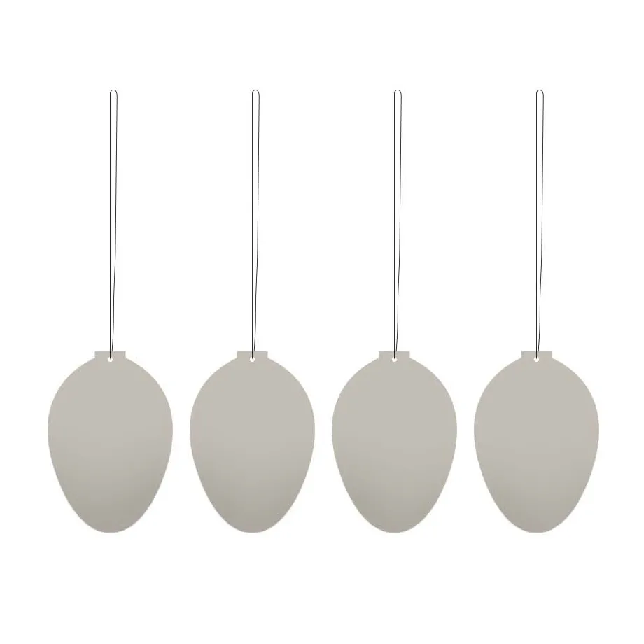 Easter Deco ägg påskdekoration 4-pack, Sand Cooee Design
