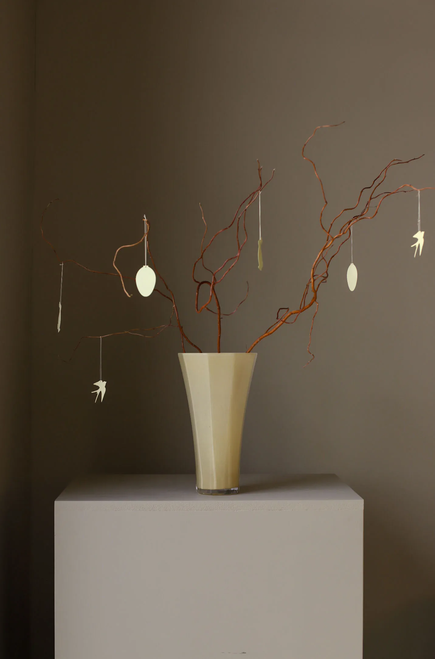 Easter Deco fågel påskhänge 4-pack, Light yellow Cooee Design