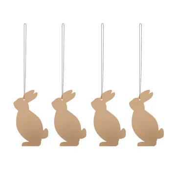Easter Deco hare påskhänge 4-pack - Cafe au lait - Cooee Design