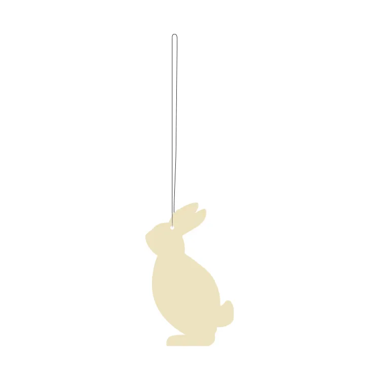 Easter Deco hare påskhänge 4-pack, Light yellow Cooee Design