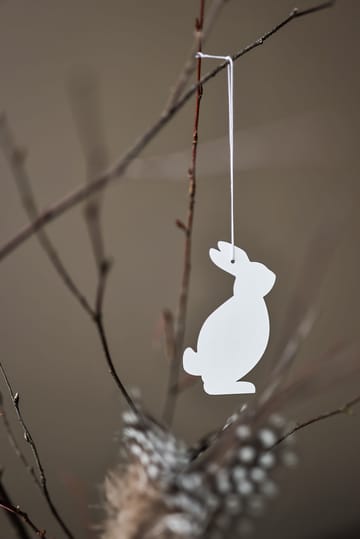 Easter Deco hare påskhänge 4-pack - White - Cooee Design