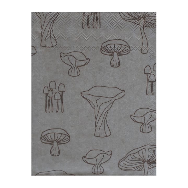 Fungi servett 33x33 cm 20-pack - Sand-hazelnut - Cooee Design