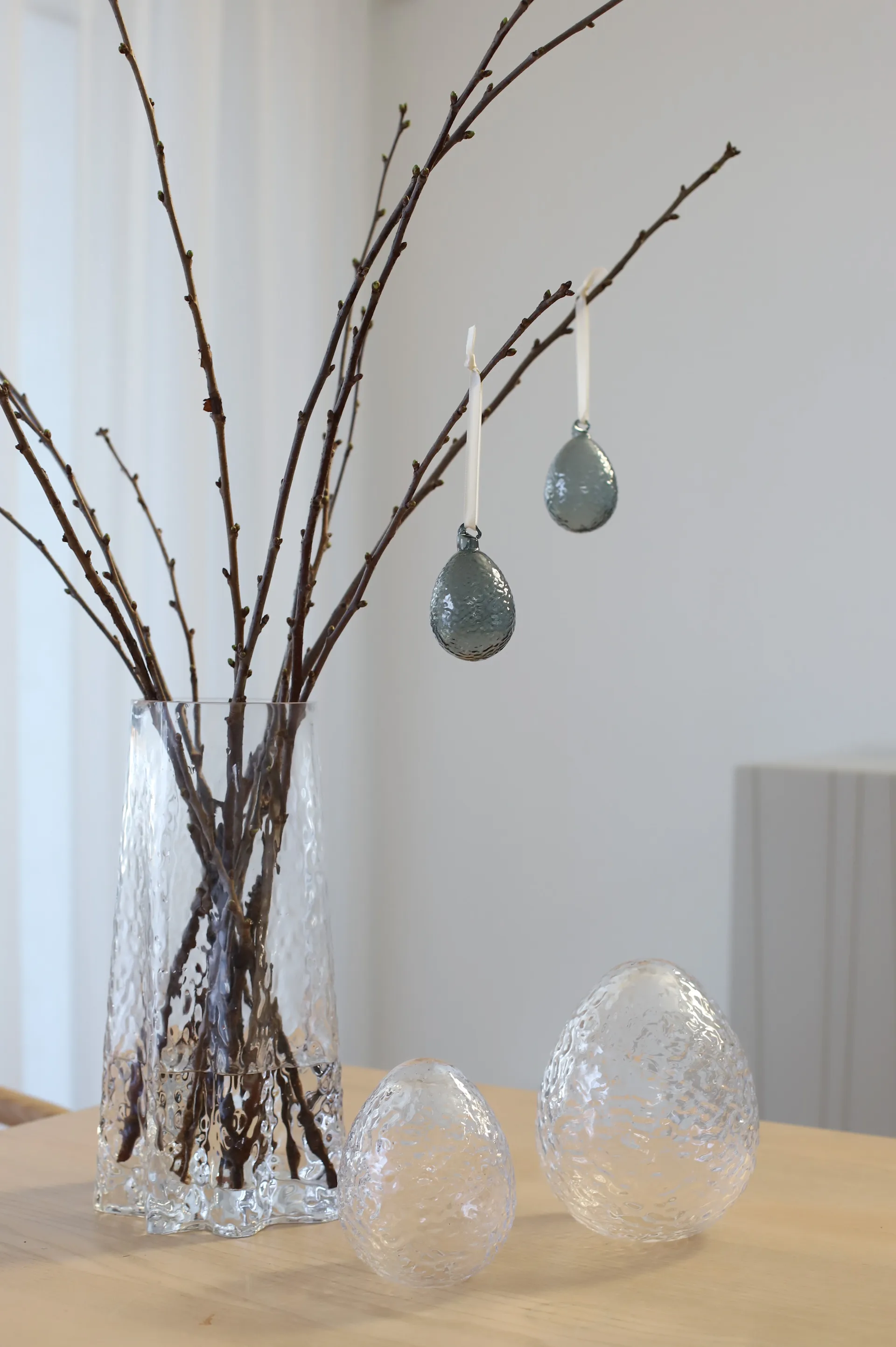 Gry ägg påskhänge 2-pack, Smoke Cooee Design