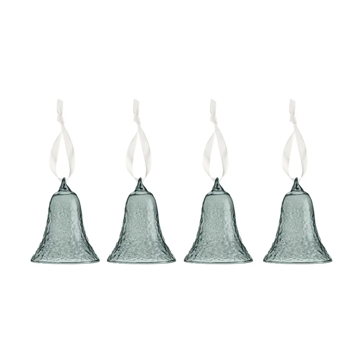 Gry bell klocka 8 cm 4-pack - Smoke - Cooee Design