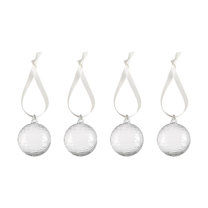 Gry Marble julkula Ø5 cm 4-pack, Clear Cooee Design