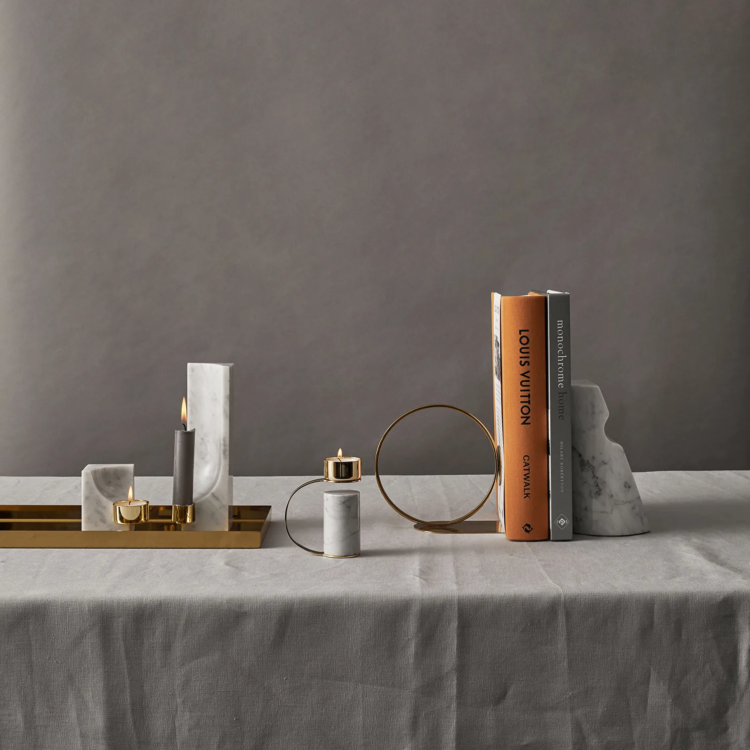 Heavy värmeljusstake, Carrara Cooee Design