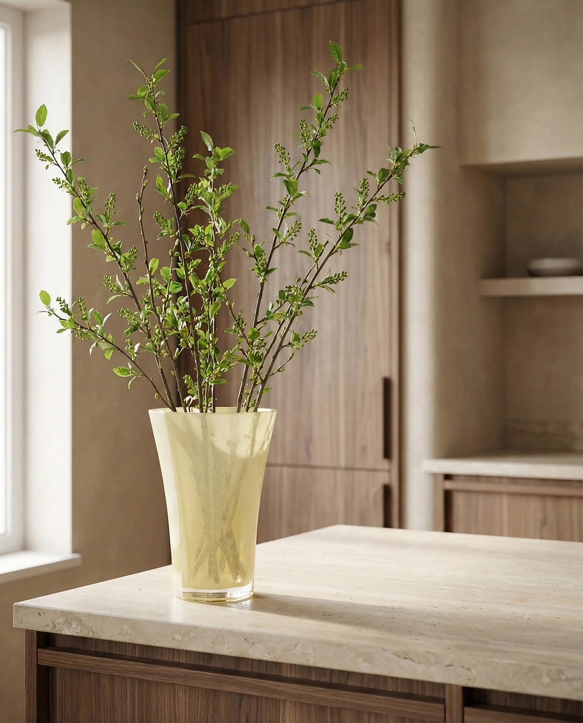 Liliané vas 28 cm, Butter yellow Cooee Design