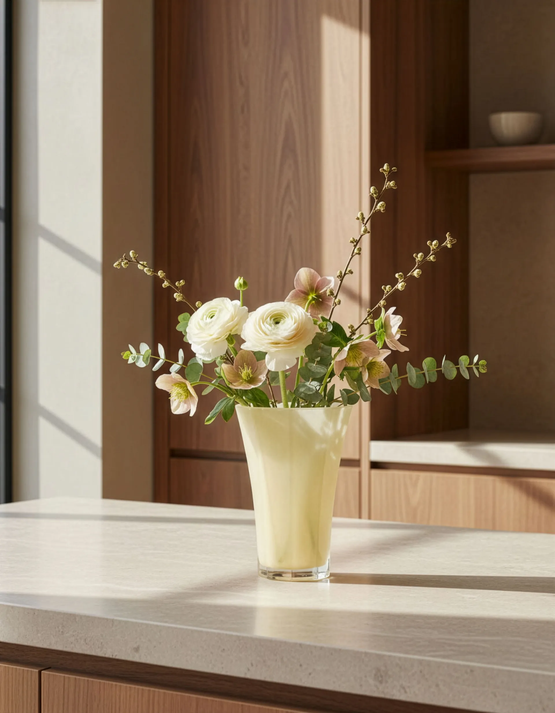 Liliané vas 28 cm, Butter yellow Cooee Design