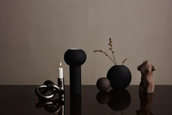 Lykke One ljusstake, Dark Silver Cooee Design