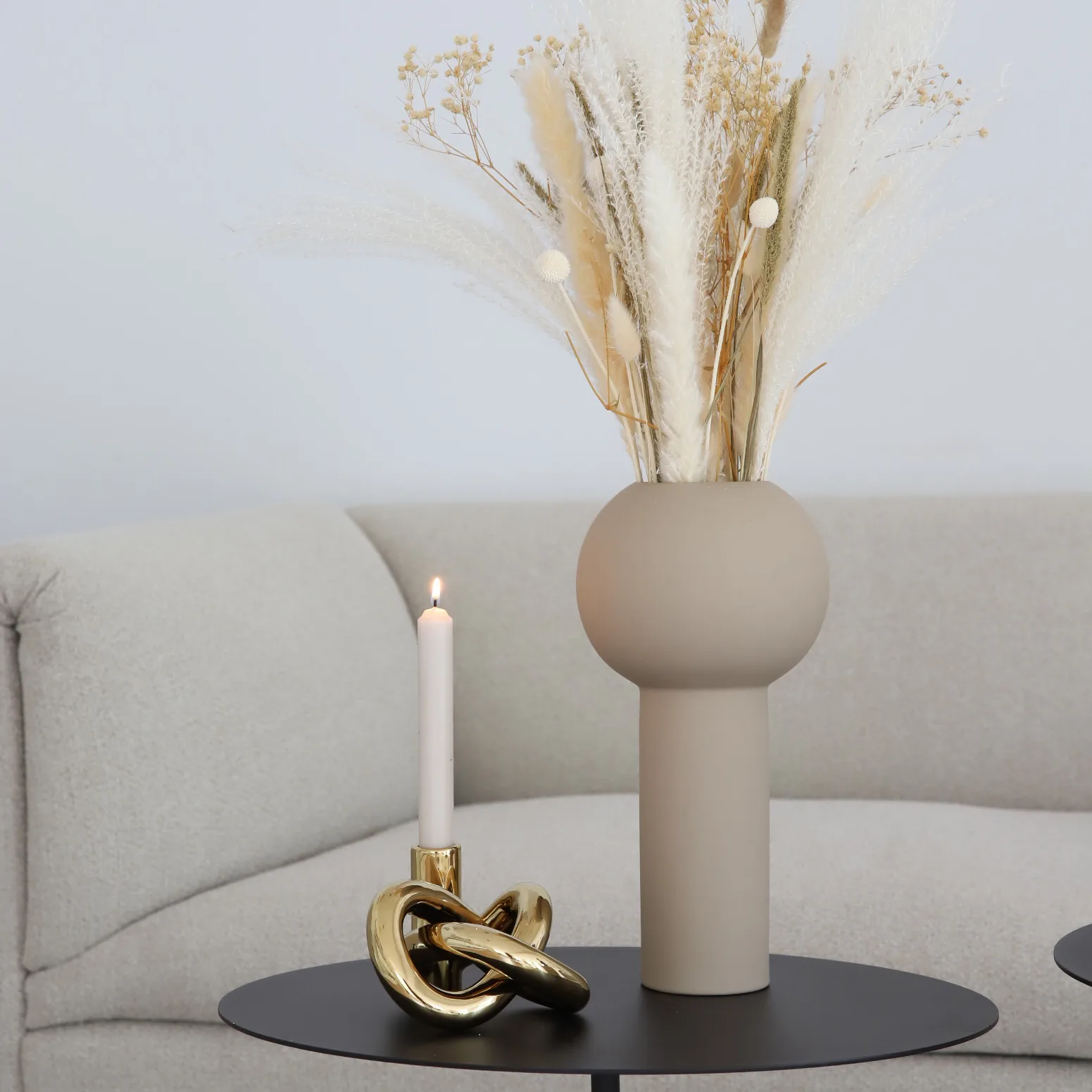 Lykke One ljusstake, Gold Cooee Design