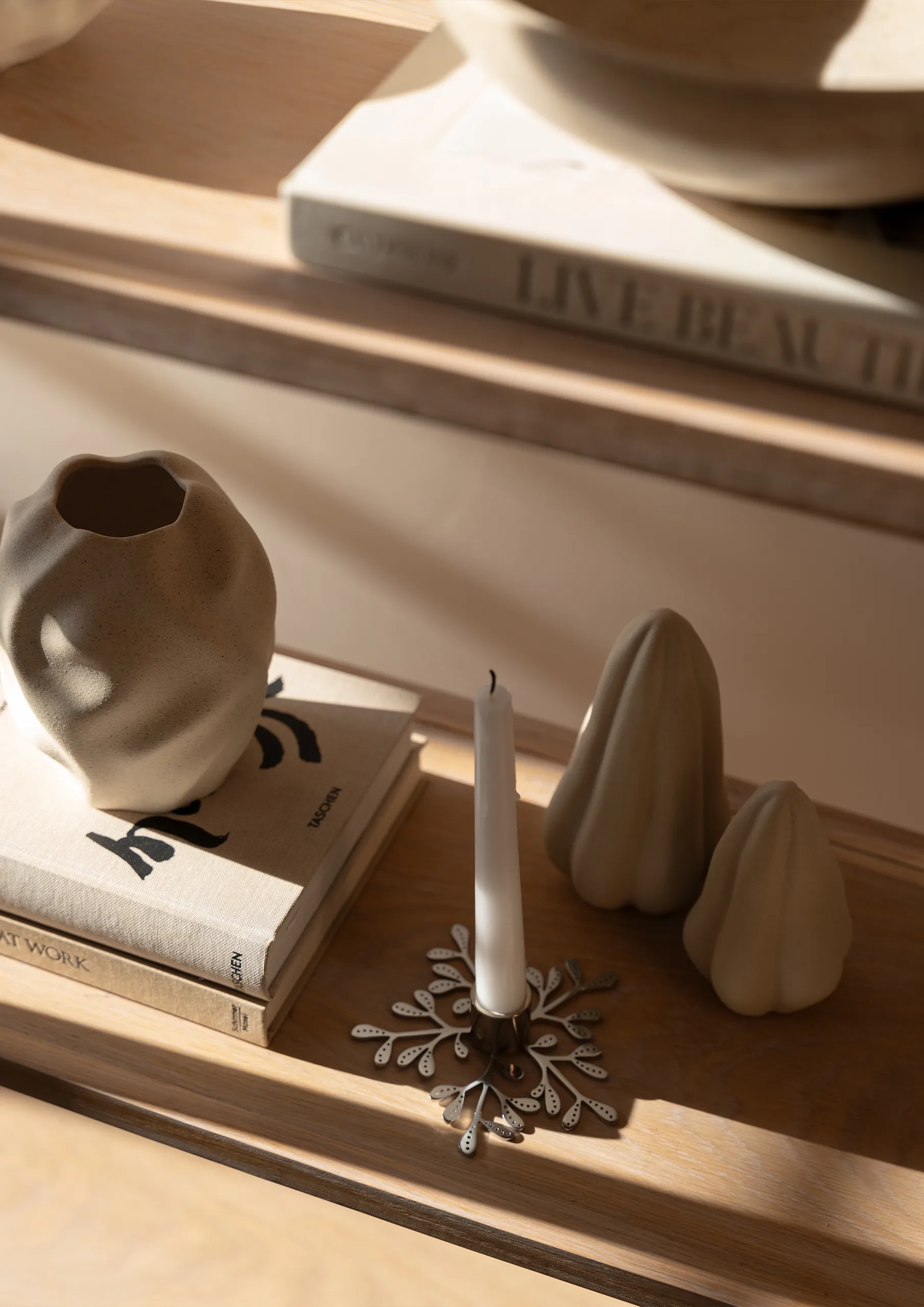 Mistletoe ljusstake, Stainless steel Cooee Design