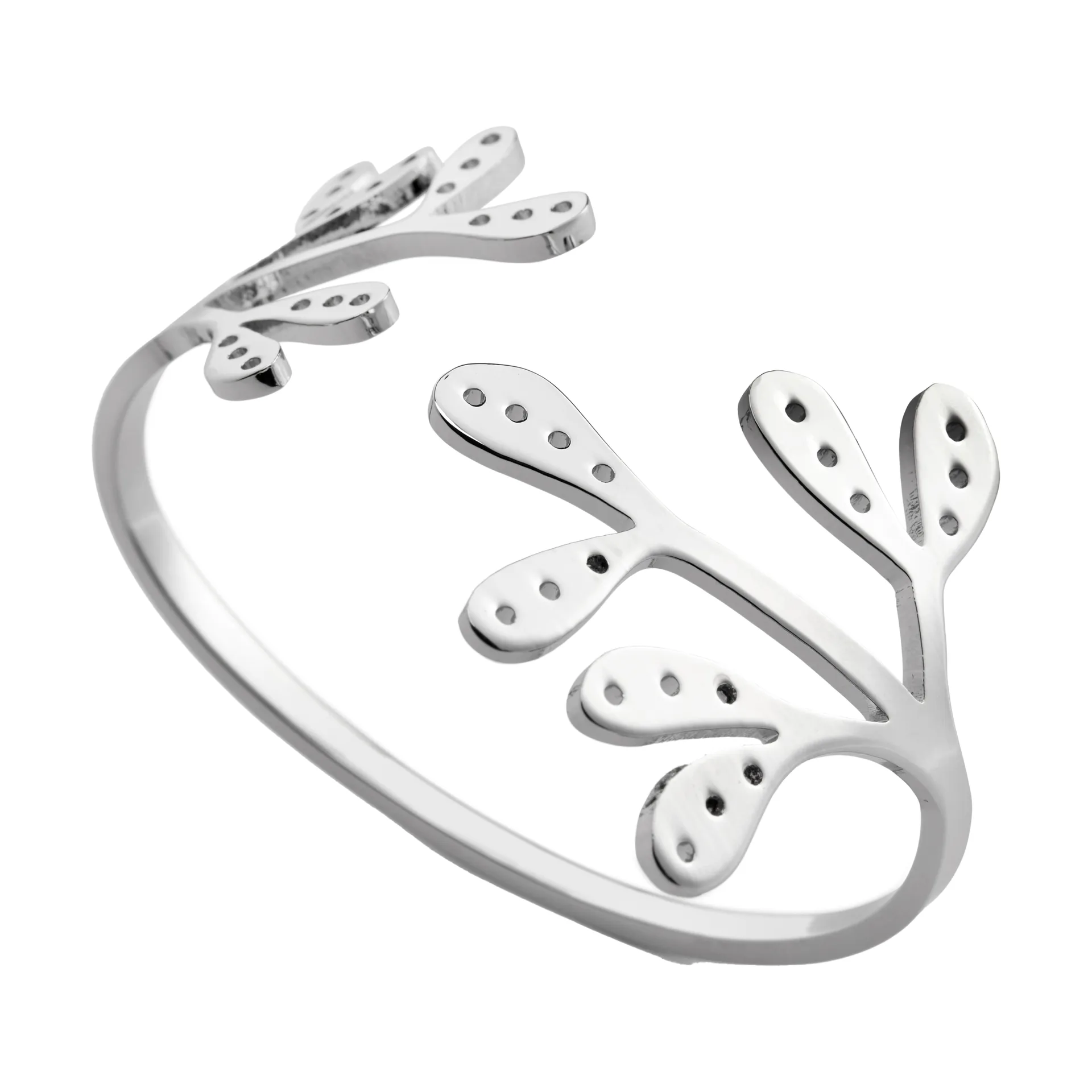 Mistletoe servettring 2-pack, Stainless Steel Cooee Design