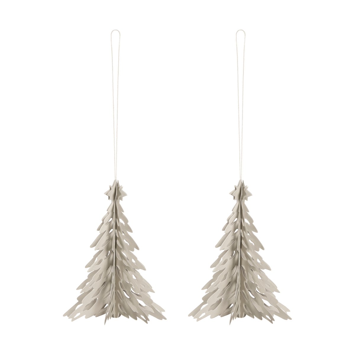 Cooee Design Paper Pinetree dekorationshänge 2-pack Sand