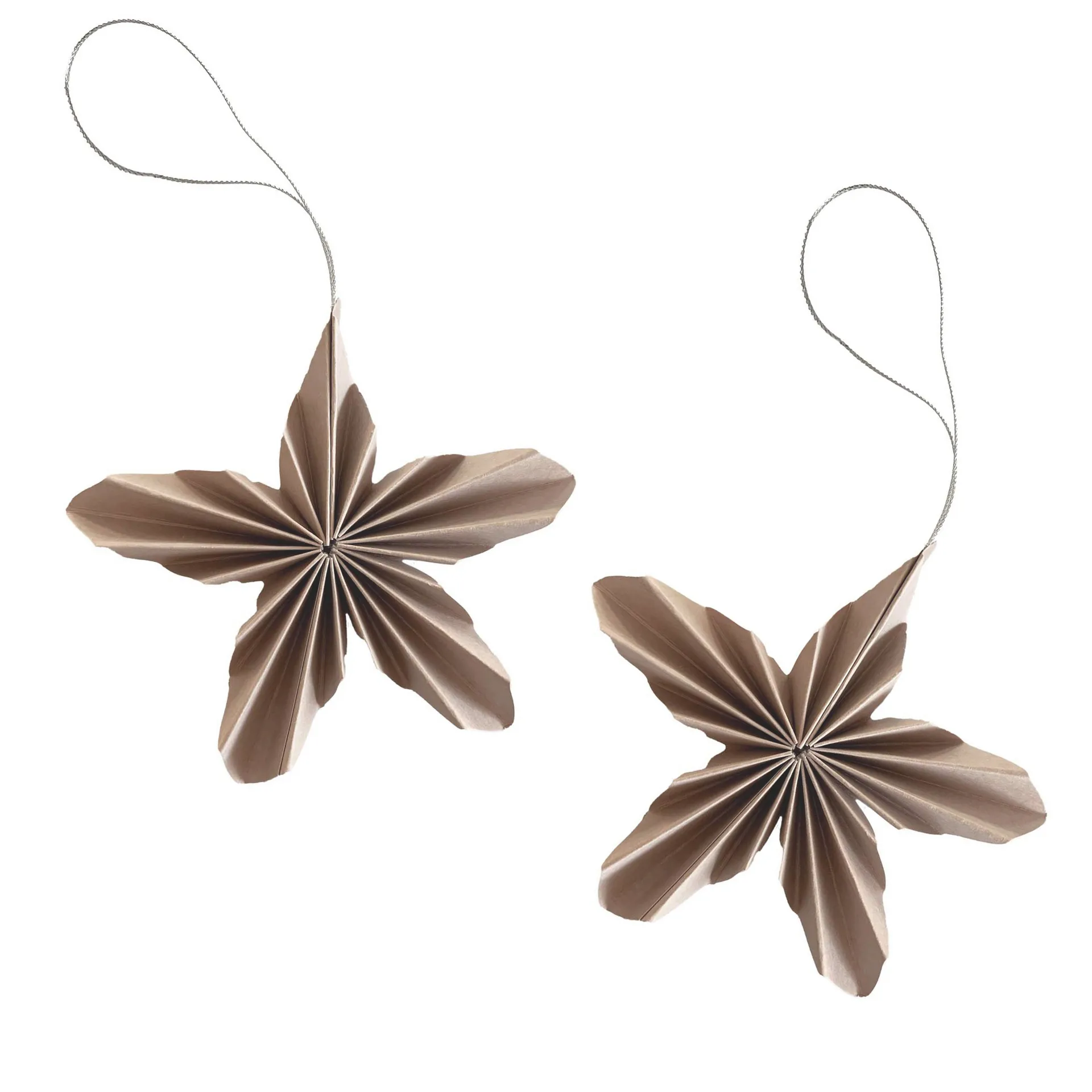 Paper Stars julhänge 2-pack, Pale pink Cooee Design