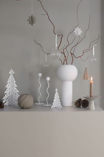 Pinetree dekorationsgran 20 cm - Vit - Cooee Design