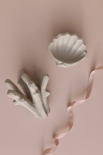 The Clam Shell skulptur 13 cm - Limestone - Cooee Design