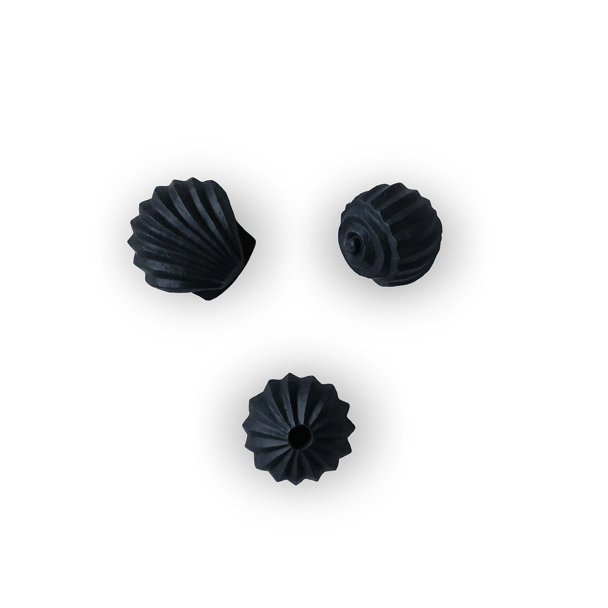 Cooee Design The Genesis Shells skulptur 3-pack Coal