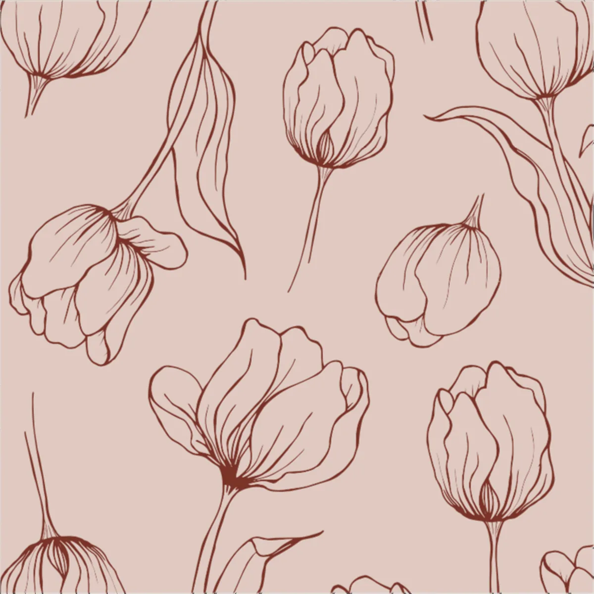 Cooee Design Tulipa servetter 33x33 cm 18-pack Blush