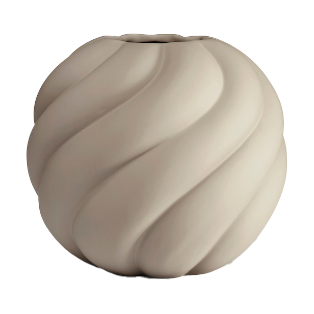 Cooee Design Twist ball vas 12 cm Sand | Skandinavisk Design | Vaser | Beige