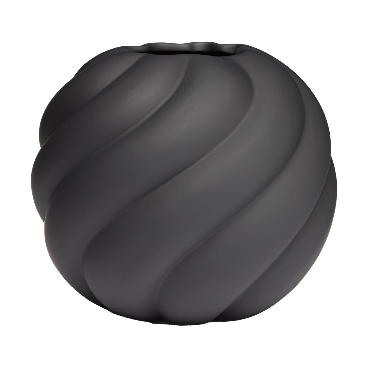 Cooee Design Twist ball vas 20 cm Black | Skandinavisk Design | Vaser | Svart