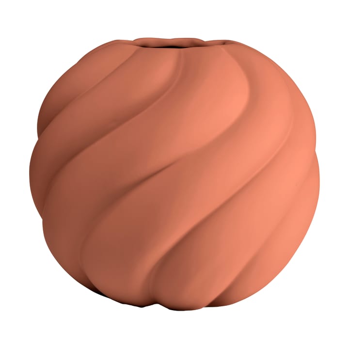 Twist ball vas 20 cm - Brick red - Cooee Design