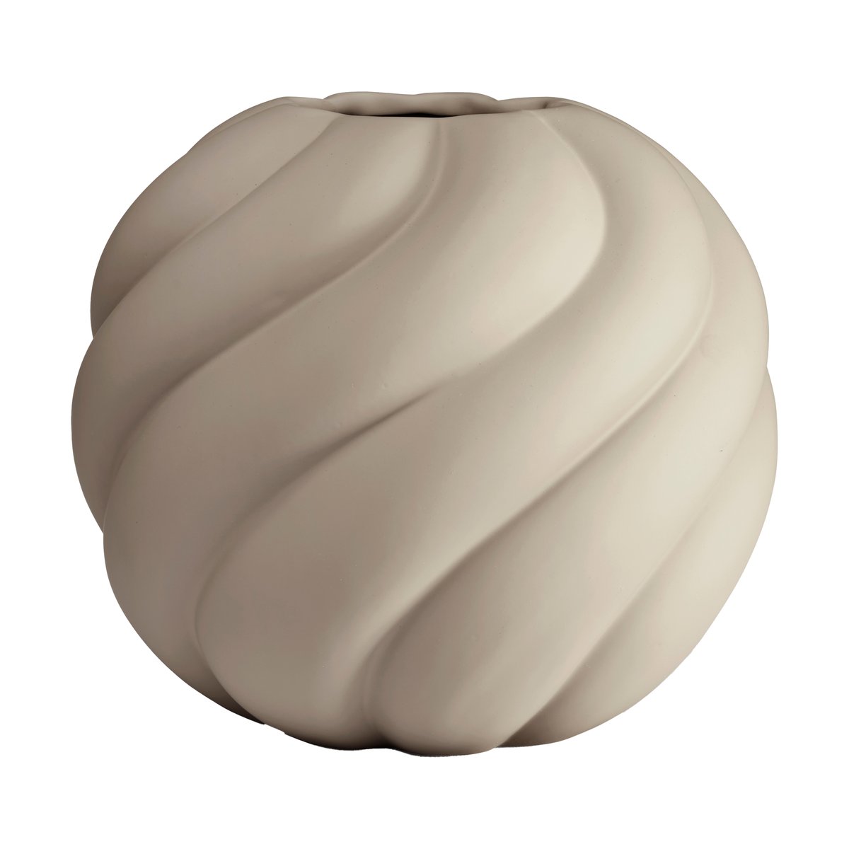 Cooee Design Twist ball vas 20 cm Sand | Skandinavisk Design | Vaser | Beige