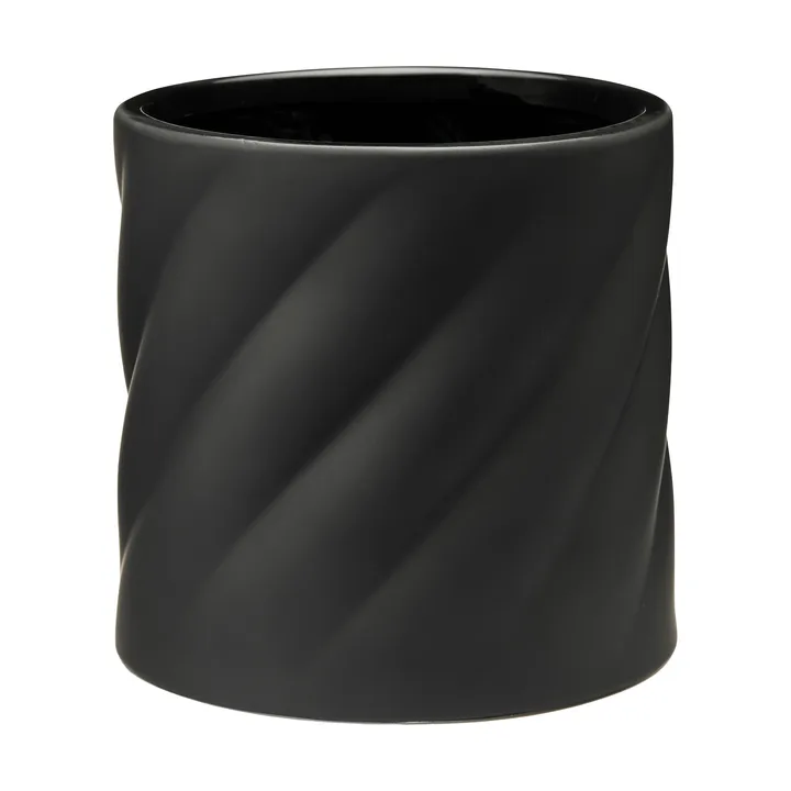 Twist blomkruka - Black, medium Ø19 cm - Cooee Design