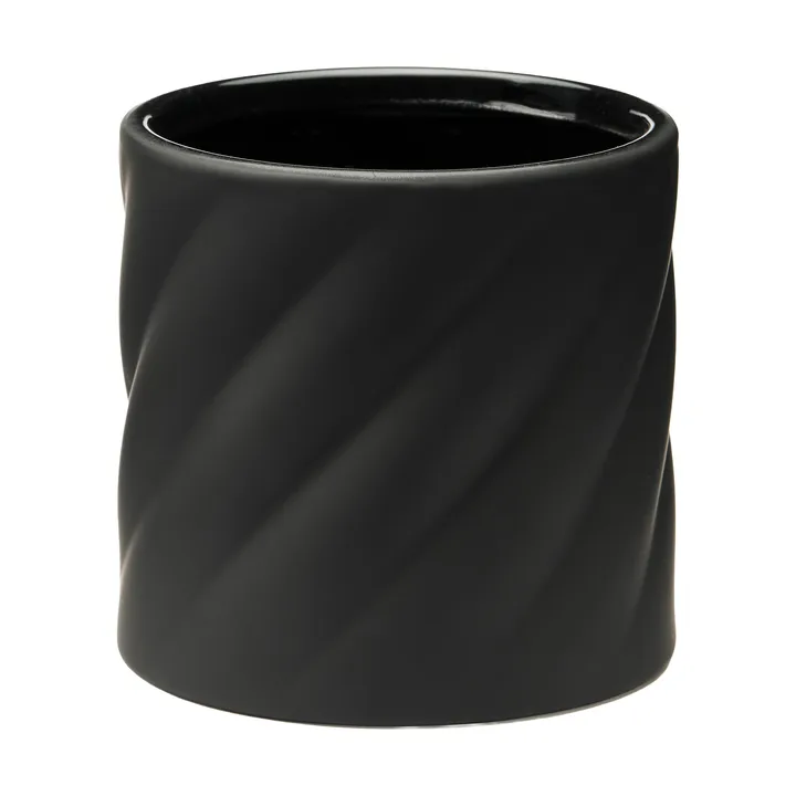 Twist blomkruka - Black, small Ø12 cm - Cooee Design
