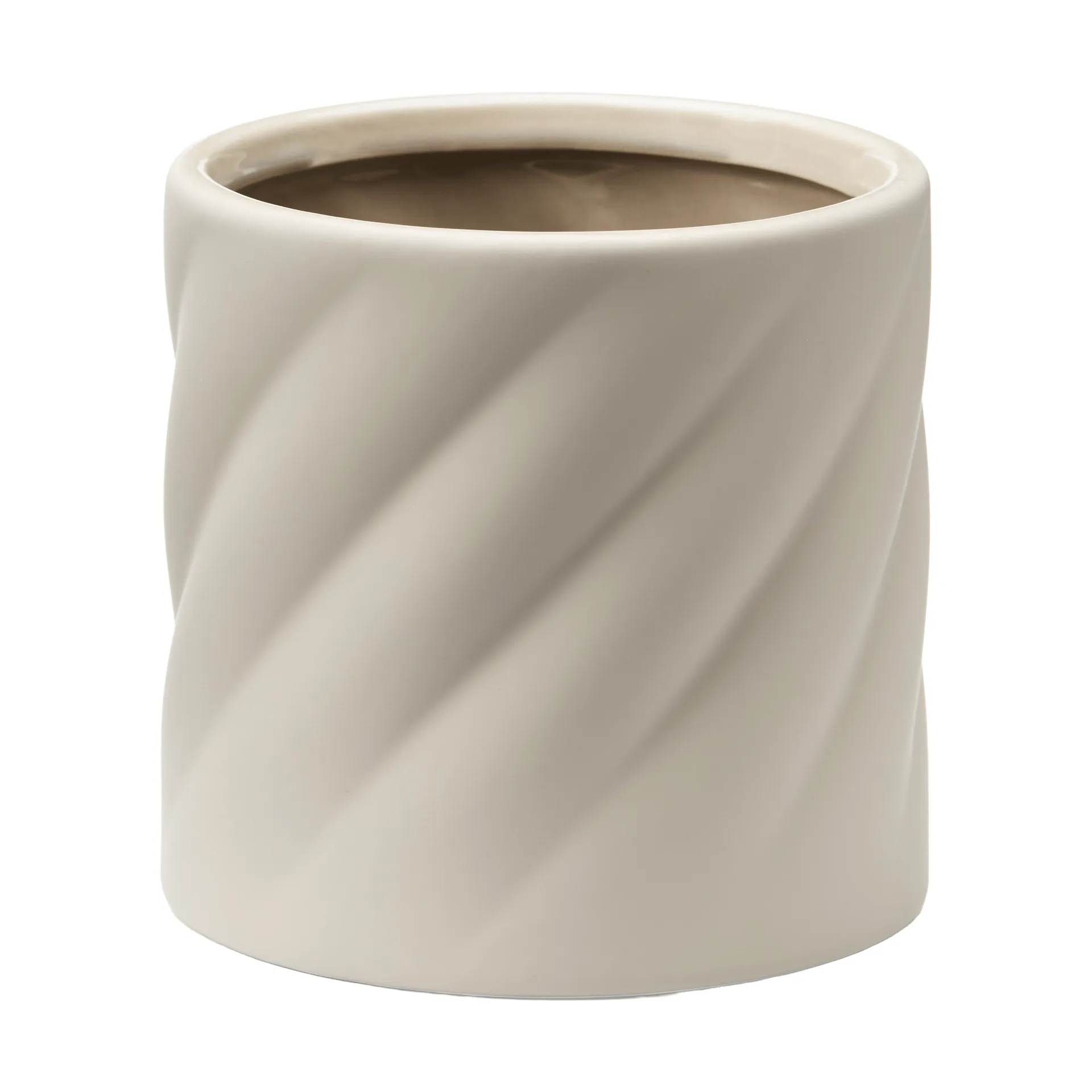 Twist blomkruka, Sand, small Ø12 cm Cooee Design
