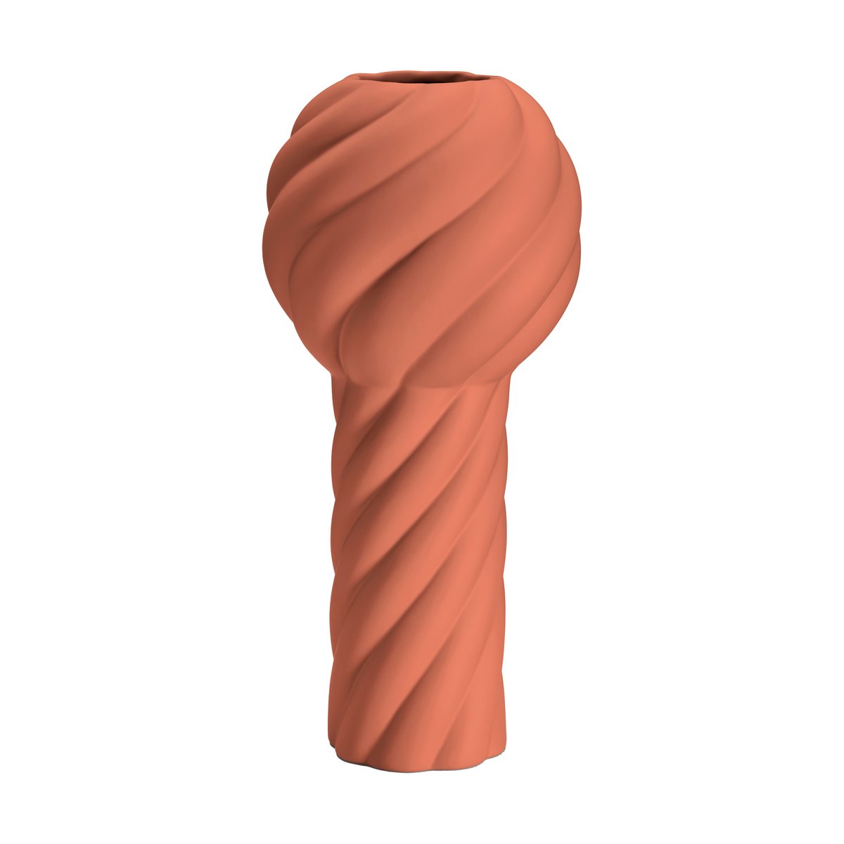 Cooee Design Twist pillar vas 34 cm Brick red | Skandinavisk Design | Vaser | Röd