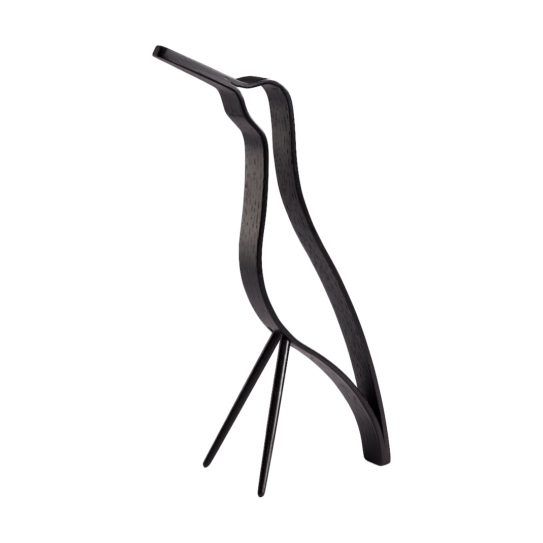 Cooee Design Woody Bird high 18 cm Black stained oak