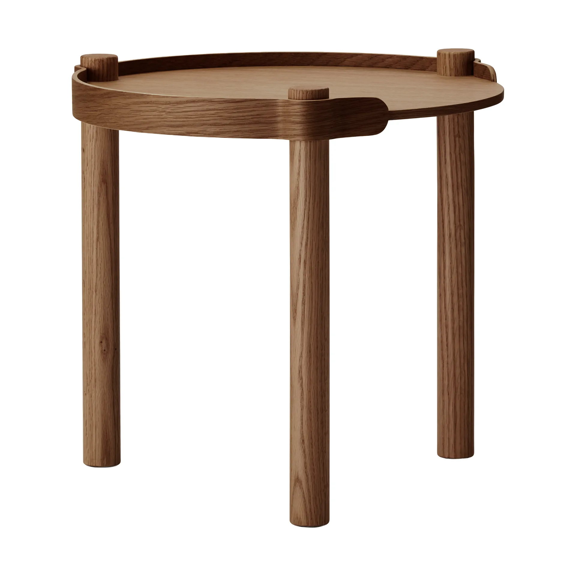 Woody bord Ø45 cm, Mörkbetsad ek Cooee Design