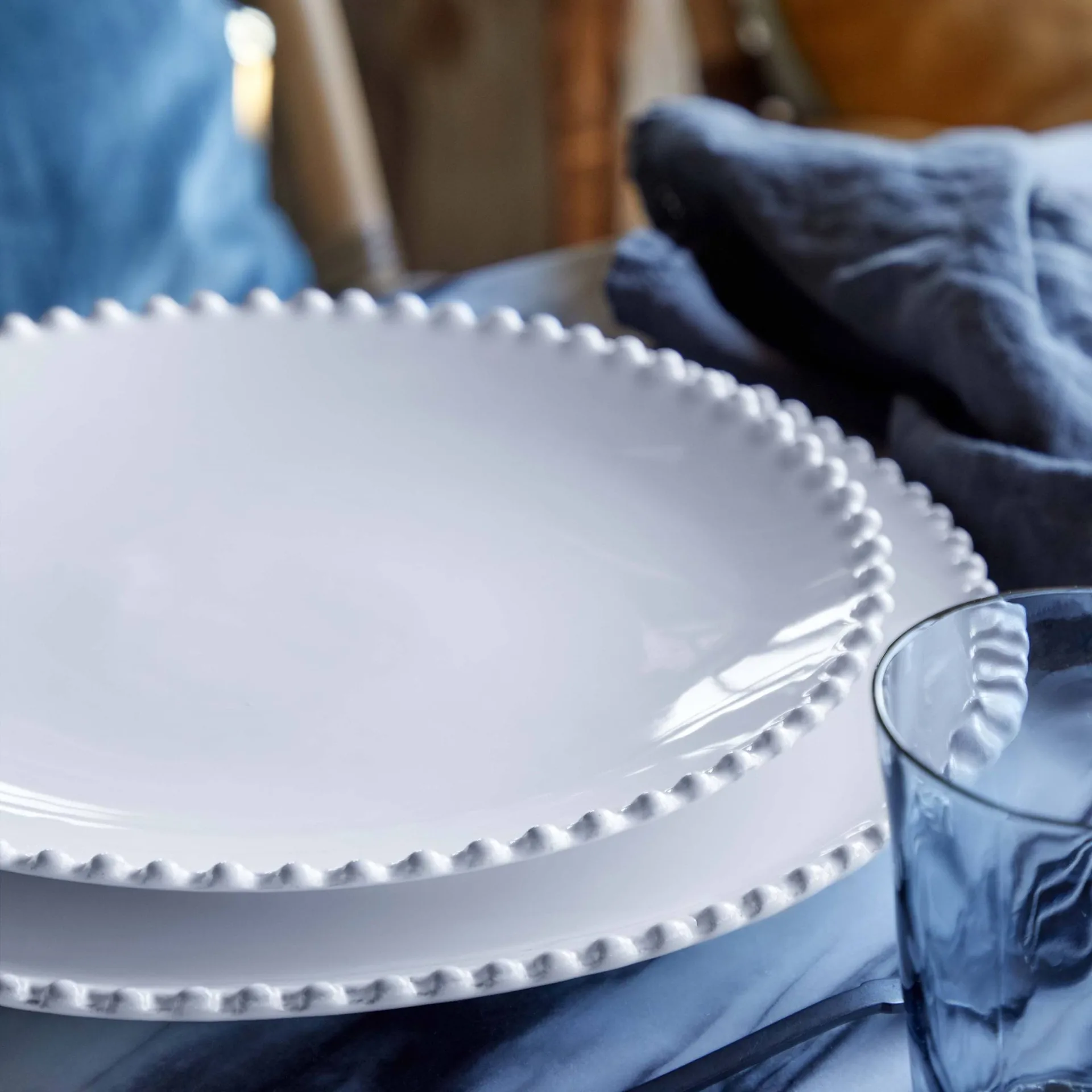 Pearl mattallrik, Vit, Ø28 cm Costa Nova