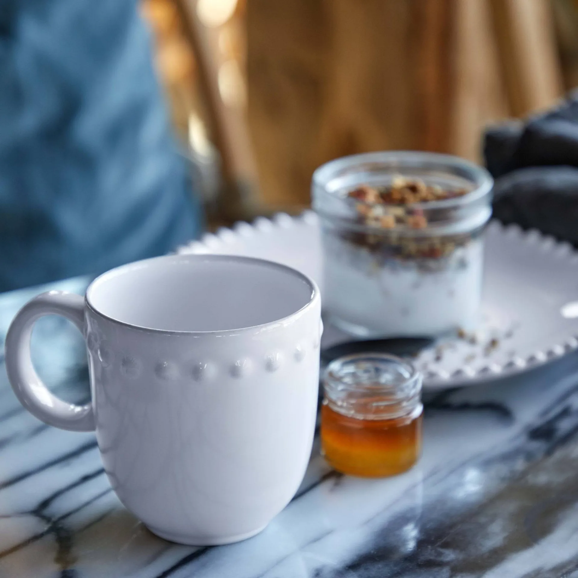 Pearl mugg, Vit, 37 cl Costa Nova