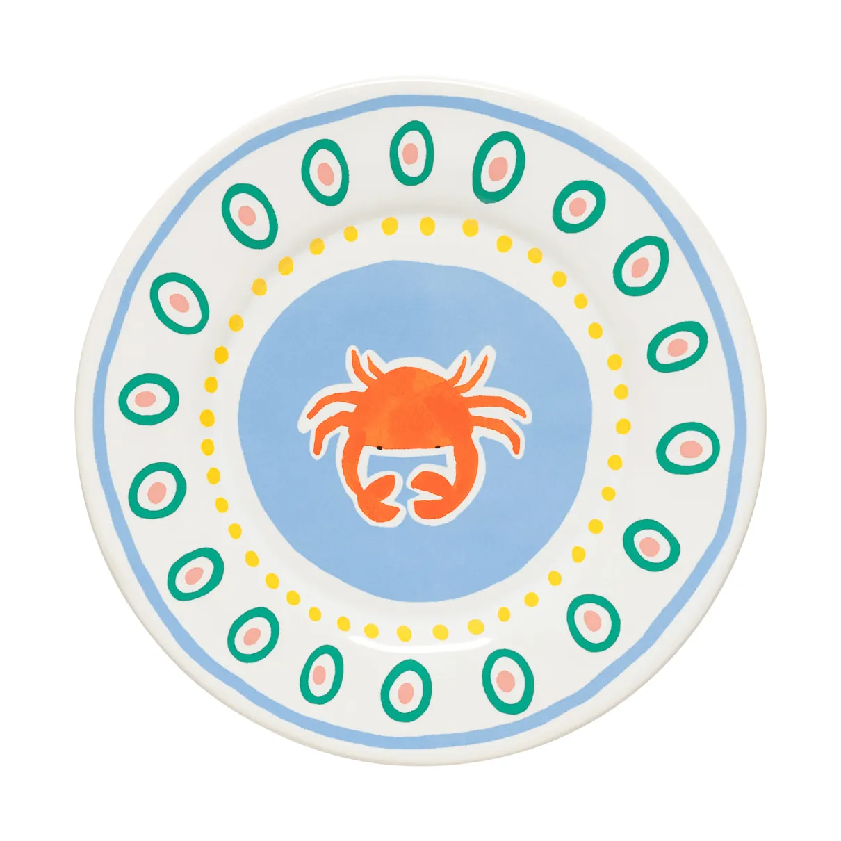 Summer Bliss assiett, Crab, Ø22 cm Costa Nova