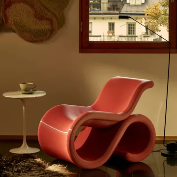 Éclair chair loungestol - Bubblegum - Crème Atelier