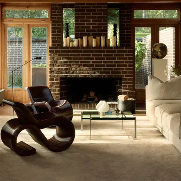 Éclair chair loungestol - Cherry - Crème Atelier